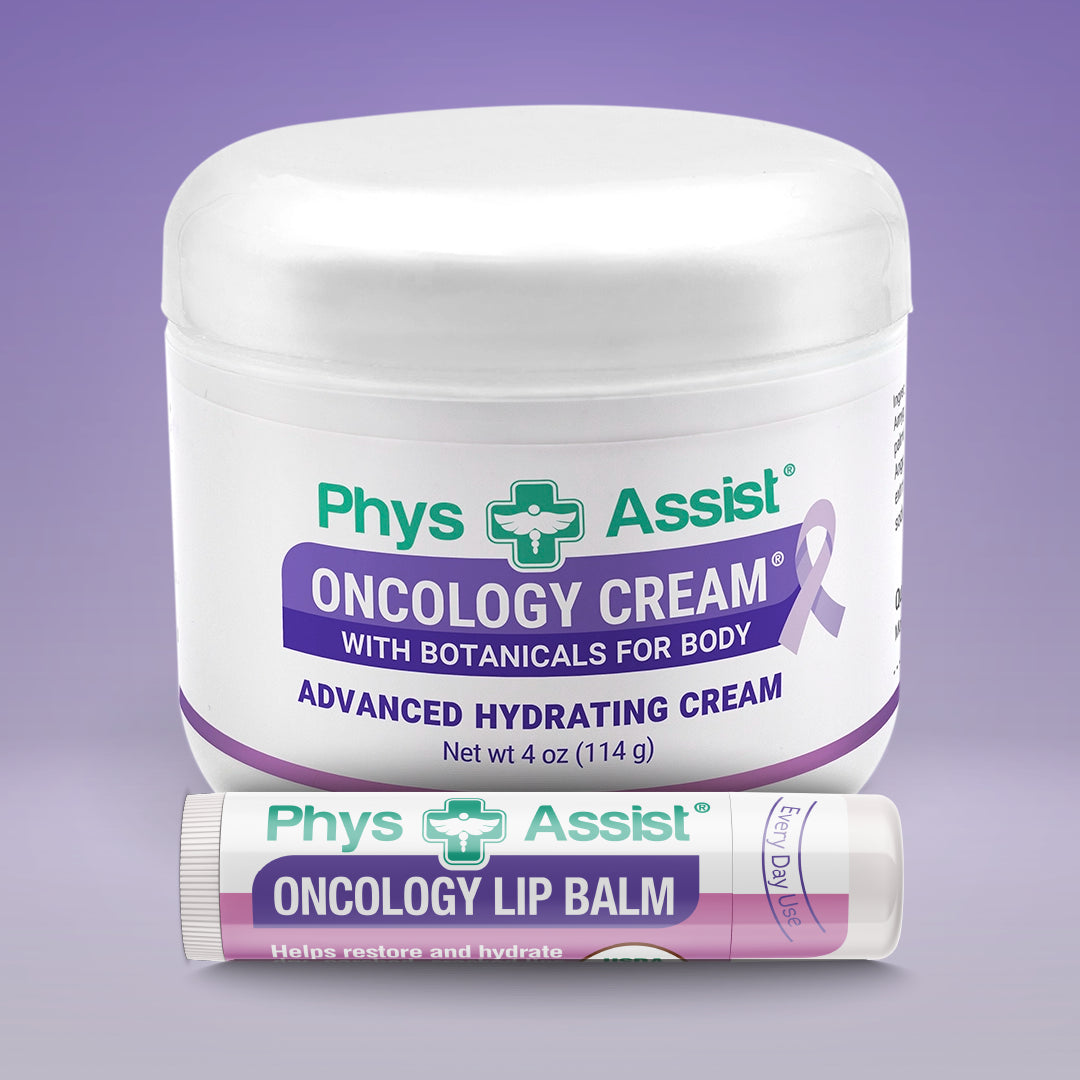 Oncology Cream & Lip Balm with Botanicals Skin Care Set